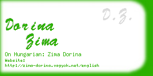 dorina zima business card